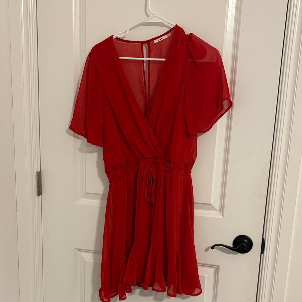 Francesca’s red dress